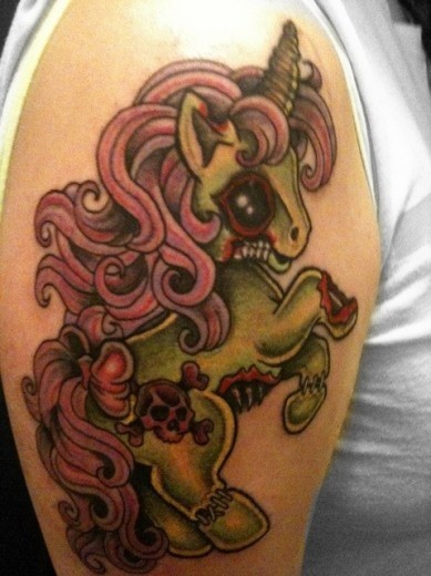 unicorn Tattoo ink color. unicorn Tattoo ink color